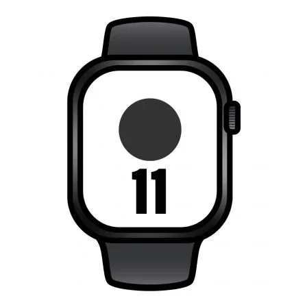 Apple Watch Series 11 - GPS + Cellular - 42 mm - Caja de Titanio Negro - Correa Deportiva Pizarra (Talla M/L) - MF8T4QL/A Apple Watch Series 11 - GPS + Cellular - 42 mm - Caja de Titanio Negro - Correa Deportiva Pizarra (Talla M/L) - MF8T4QL/A